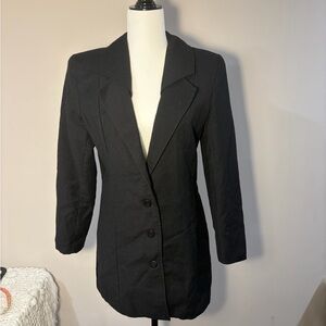 Elegant Black Women's Suit Jacket